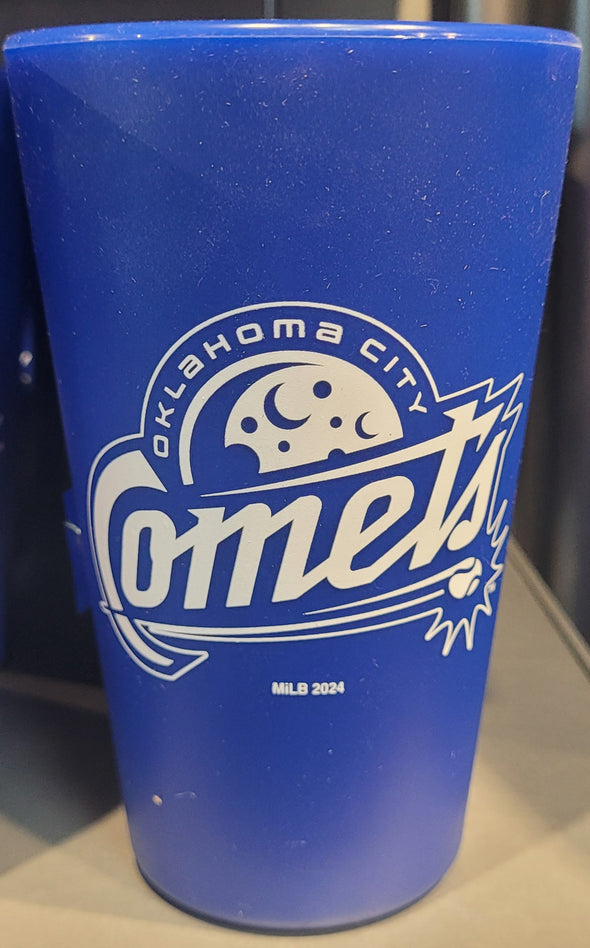 OKC Comets Silicone Blue Primary Pint Glass