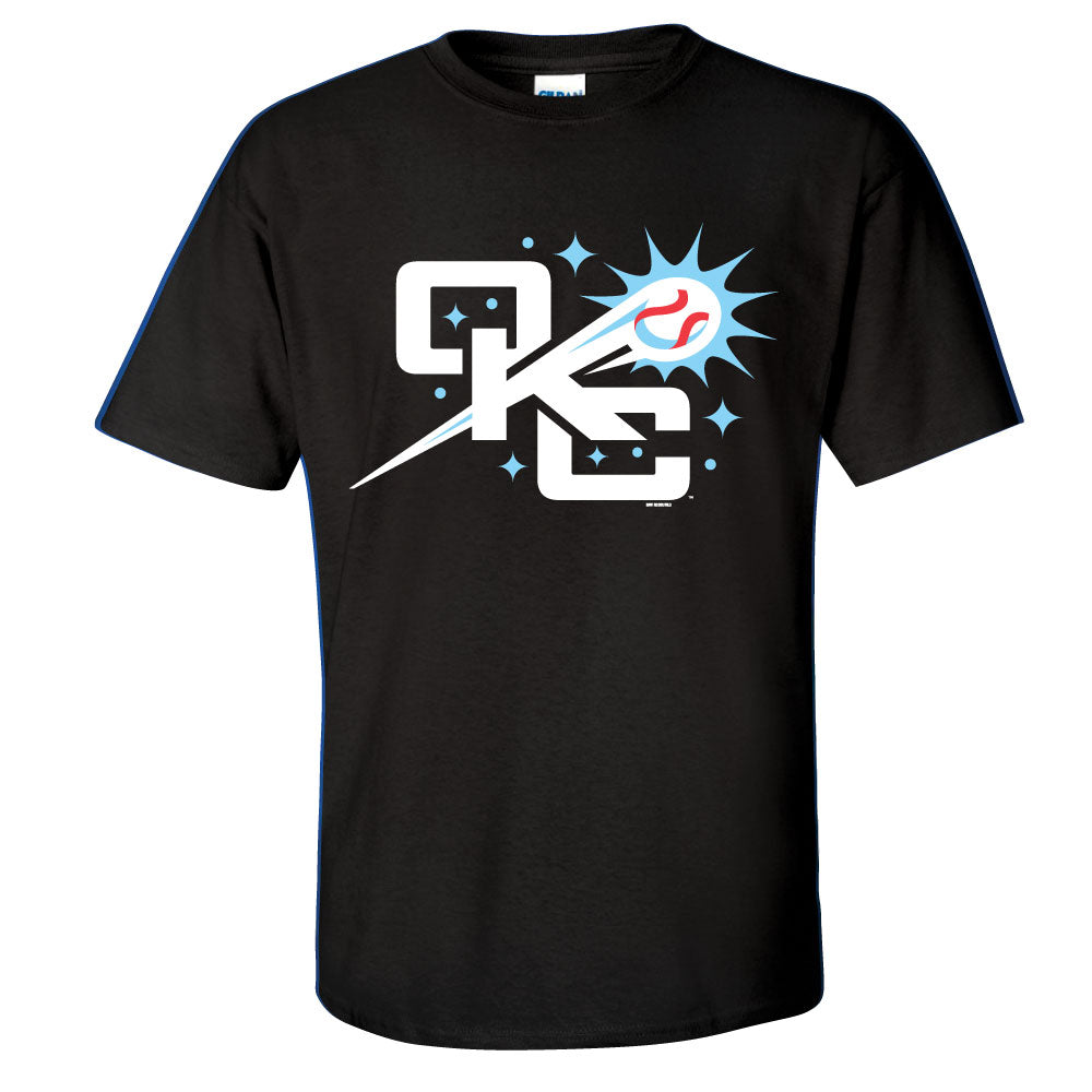 OKC Comets Home Cap Logo Tee-Black – Oklahoma City Comets Official Store