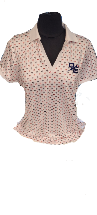 OKC Comets Women's Home Palm Tree Polo