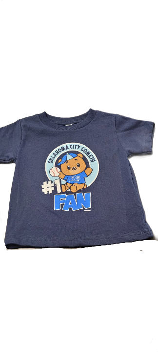 OKC Comets Toddler Navy Number #1 Fan Shirt