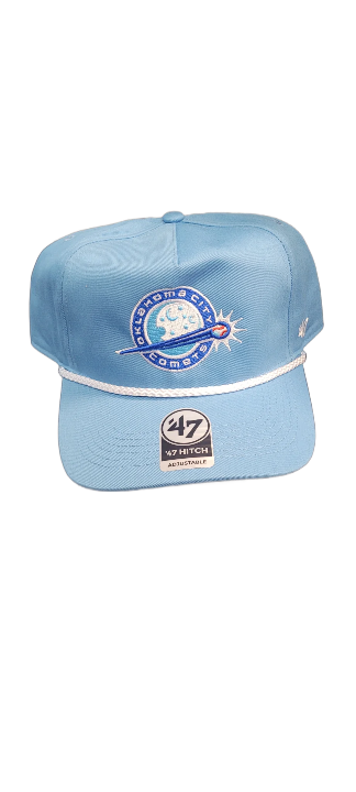 OKC Comets Moon Light Blue Rope 47 Hitch Cap