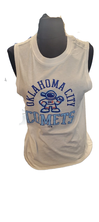 OKC Comets Women's White Astro Tank Top