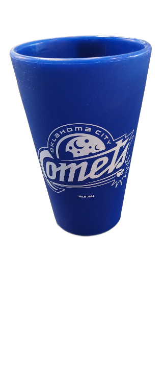 OKC Comets Silicone Blue Primary Pint Glass