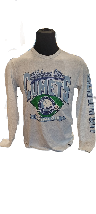 OKC Comets Moon Grey L/S Tee